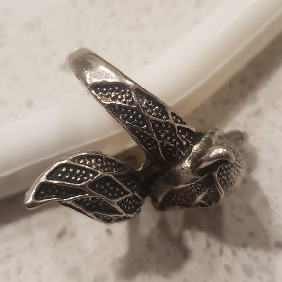 925 Sterling silver FOX ring size 10 - Picture 13 of 15